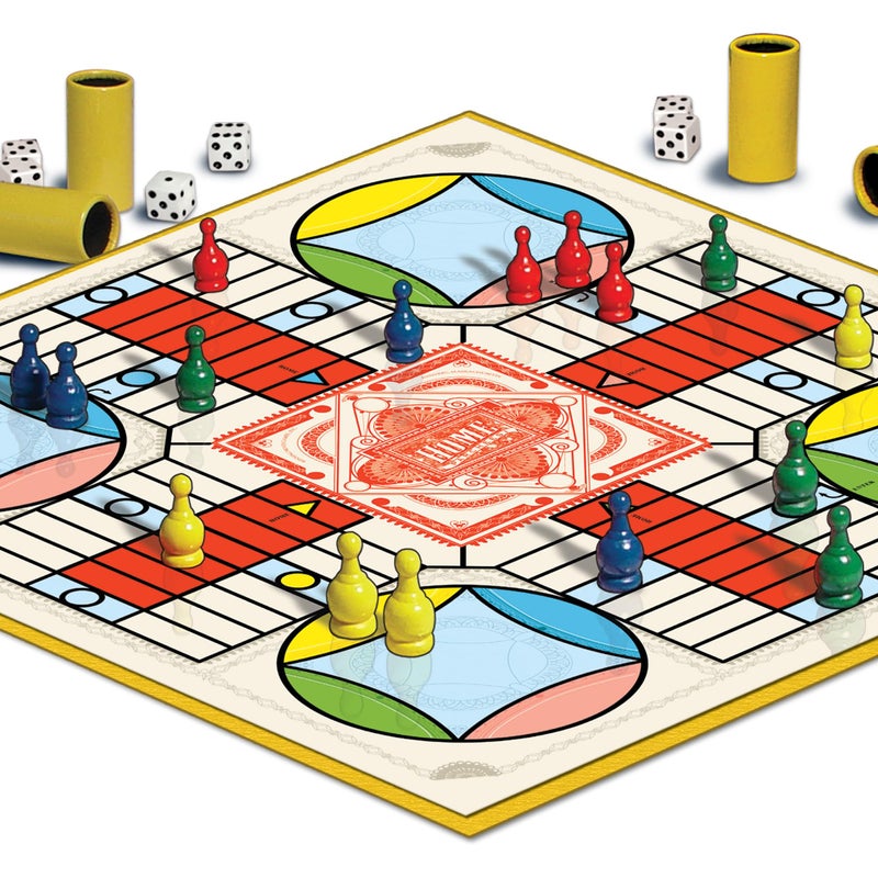 Winning Moves Parcheesi Royal Edition by Winning Moves Games USA, classic family favorite featuring charming artwork, tokens and dice cups for 2-4 players, Ages 8+ (6106) - Image 3