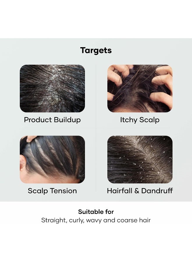 Cureskin مدلك الرأس | مدلك الشعر لنمو الشعر | فرشاة شامبو لفروة الرأس، شعيرات فائقة النعومة، تقشير، مضاد للقشرة - Image 5