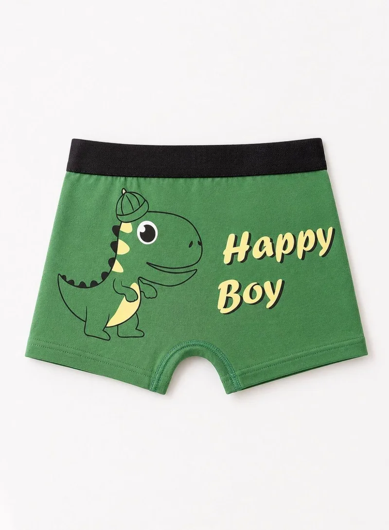 بيبي كلو Boys Cotton Dino Print Boxers Pack of 4