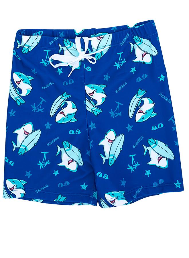babyqlo Shark Print 3 Pc Boys Swimwear Set - Image 5