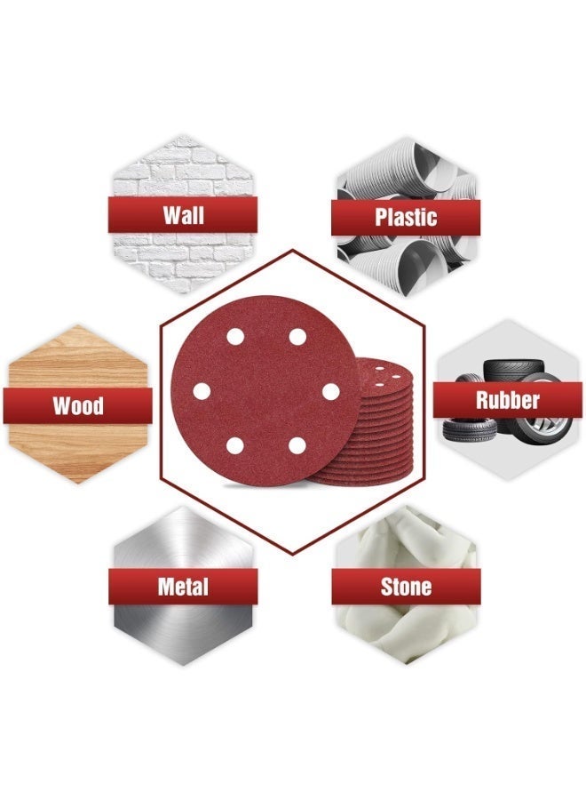 15-Pack 9 Inch Sanding Discs (120 Grit) - Hook & Loop Backing for Drywall & Surface Sanding Tools - Image 4