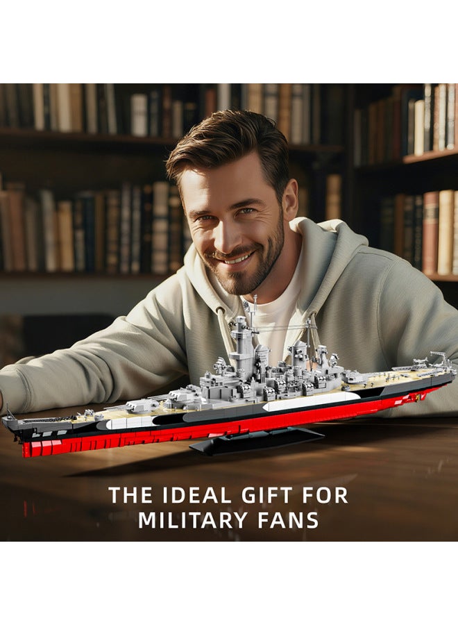 Building Blocks - 98007 uss missouri battleship Building Blocks - Small particle assembly toys, compatible with mainstream brands, educational puzzles, creative gifts for children, birthday gifts - Image 4