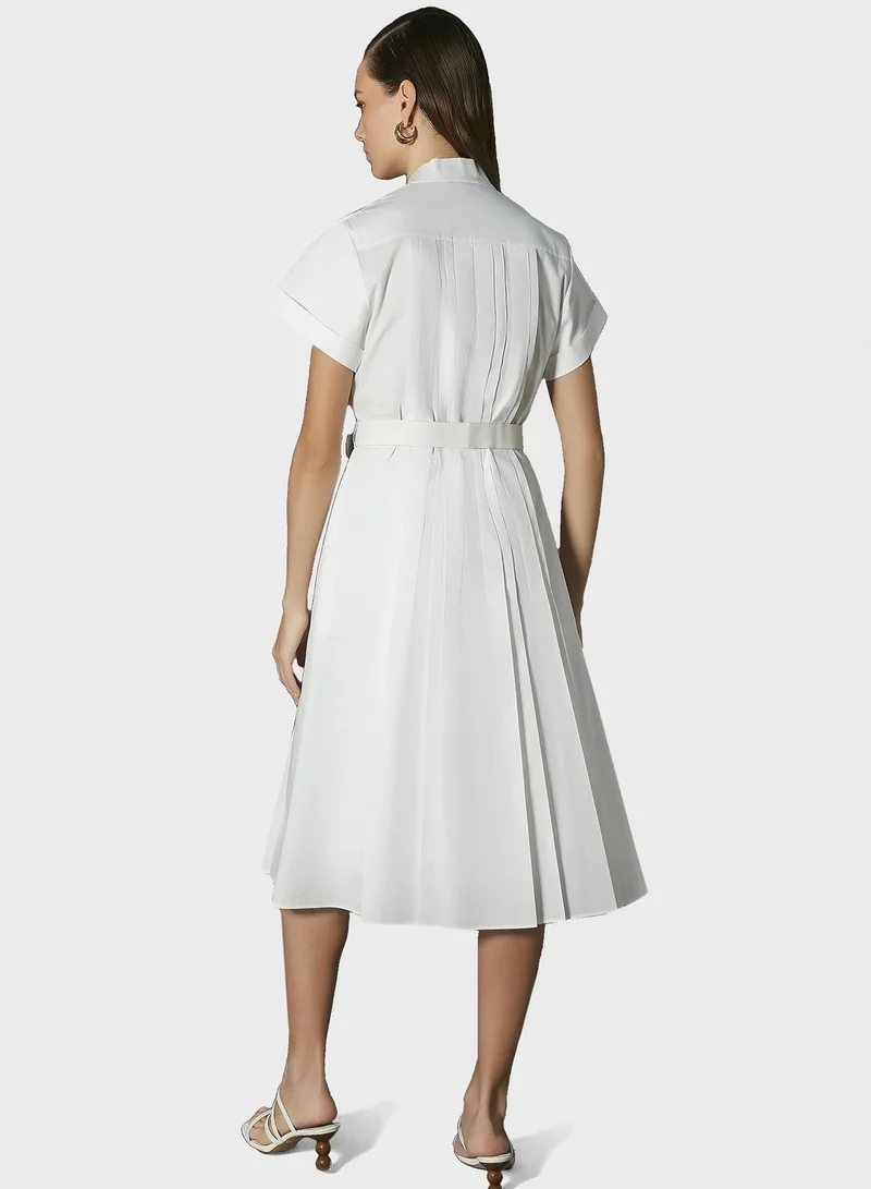 iRing Belted Shirt Dress
