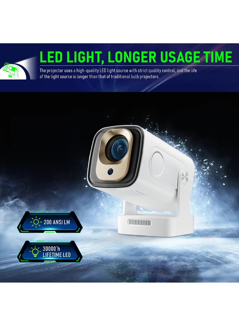 Mi VAZA Smart Projector - Full HD 1920*1080P - Support 4K - Auto Focus - Android 11.0 - Portable Projector with WiFi 6 and Bluetooth 5.4 - Mobile Home Theater - Compatible with Android/iOS/Windows/TV Stick/HDMI/USB - Image 4