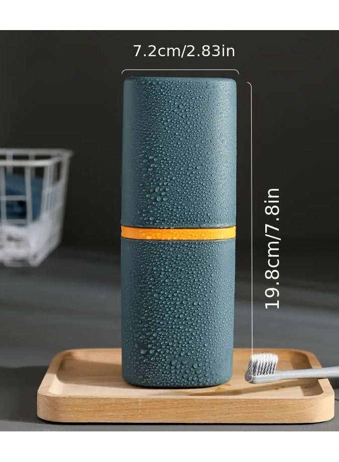 Goolsky 1set Leakproof Travel Toothbrush Holder Set - Portable Toothbrush Case with Cup for Camping, Travel, Home, Dorm - Unscented Toothpaste Storage Container for School, Business Trips - Image 3