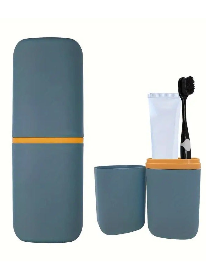 Goolsky 1set Leakproof Travel Toothbrush Holder Set - Portable Toothbrush Case with Cup for Camping, Travel, Home, Dorm - Unscented Toothpaste Storage Container for School, Business Trips - Image 4