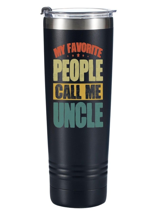 Onebttl Uncle Gifts from Niece Nephew, Favorite People Call Me Uncle, Tumbler Travel Coffee Mug, Stainless Steel Insulated 20oz/590ml - Image 1