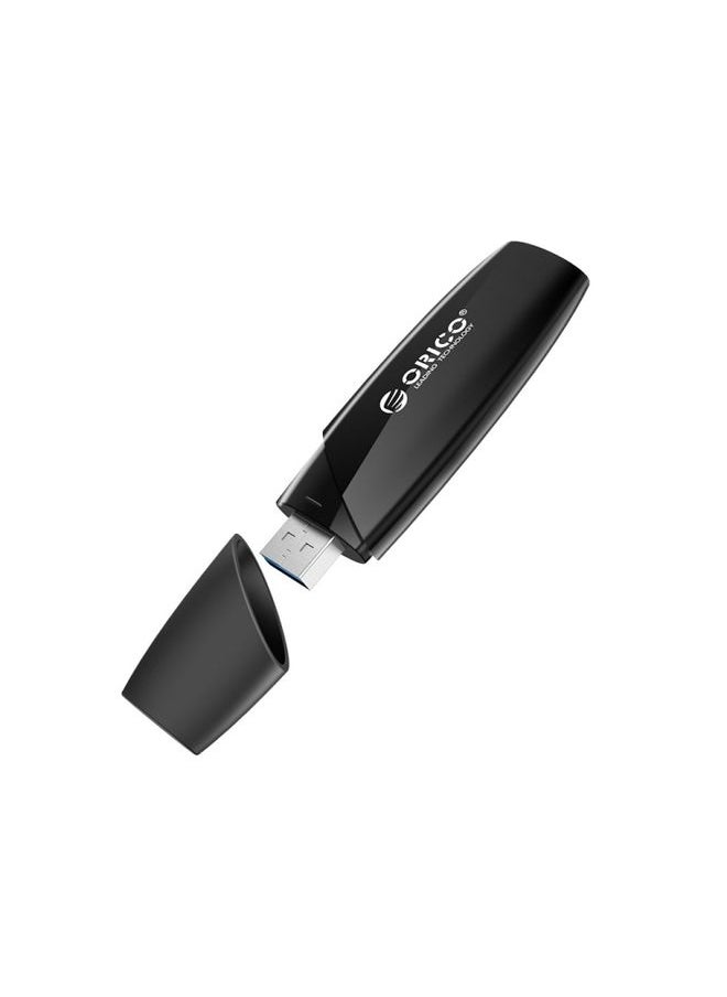 BURAQ ORCIO USB3.0 U Disk Drive, Read: 100MB/s, Write: 15MB/s, Memory:32GB, Port:USB-A(Black)  - Image 1