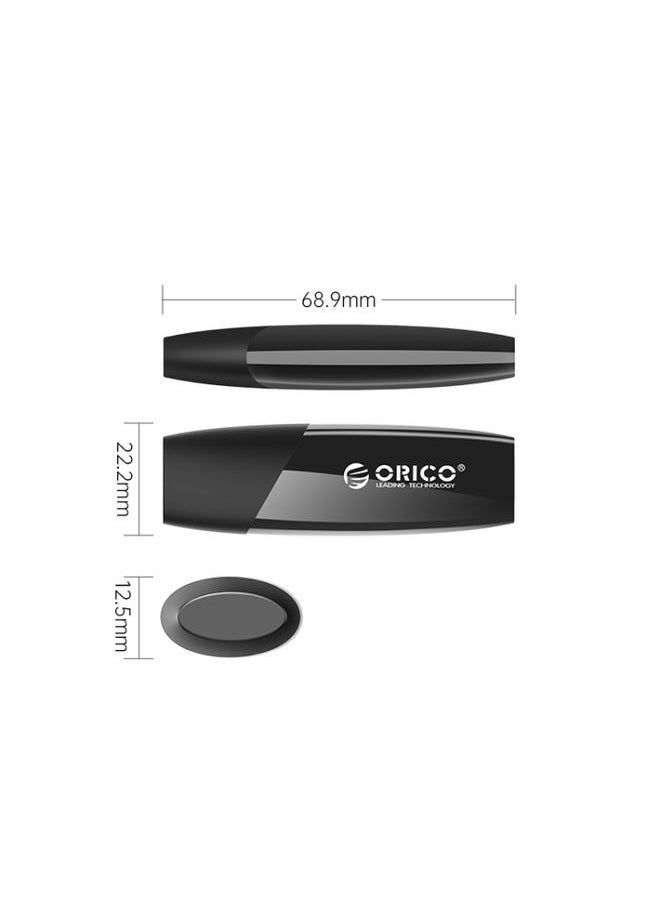 BURAQ ORCIO USB3.0 U Disk Drive, Read: 100MB/s, Write: 15MB/s, Memory:32GB, Port:USB-A(Black)  - Image 3