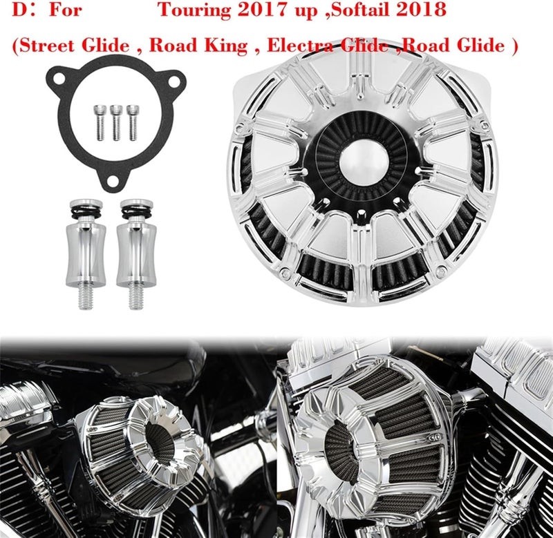 Yurefax Motorcycle Air Cleaner Intake Filter - Image 2