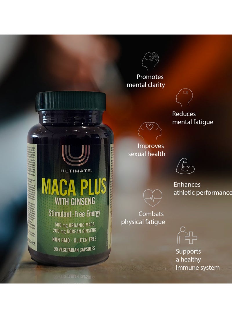 Ultimate - Ultimate MACA PLUS with Ginseng 90 Capsules - Image 1