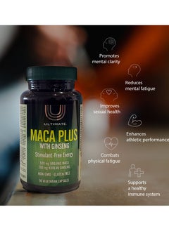 Ultimate Ultimate MACA PLUS with Ginseng 90 Capsules  - Image 2
