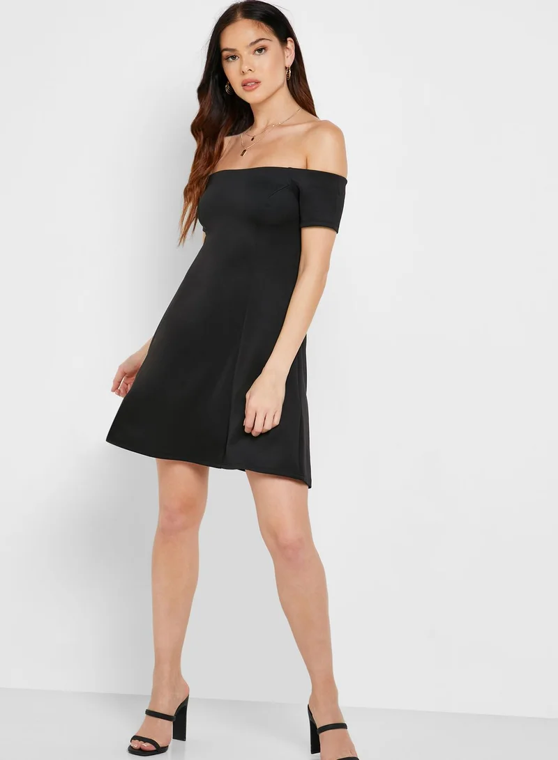 FOREVER 21 Off Shoulder Skater Dress