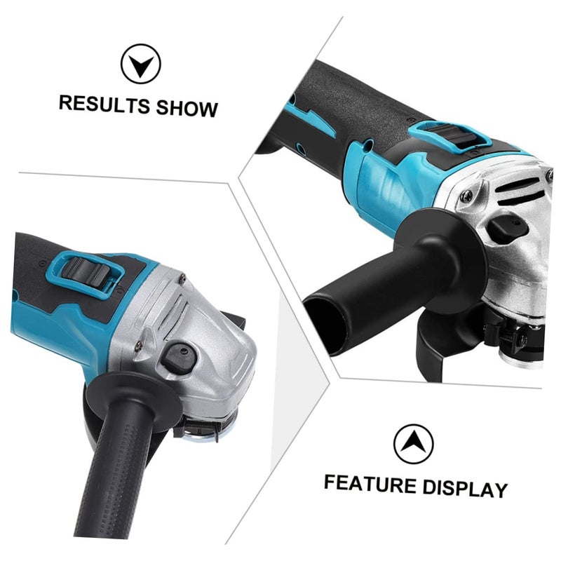 Black Rechargeable Angle Grinder Precision Cutting Disc Tool For Woodworking - Image 4