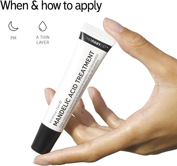 The INKEY List Mandelic Acid Treatment 15ml Treats Hyperpigmentation Fades Acne Marks Fragrancefree Suitable For All Skin Types - Image 4
