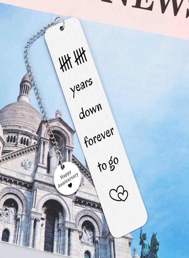 Aeonovs 10 Year Anniversary Tin Gifts for Him Her, 10th Anniversary Tin Gifts for Couple, Bookmark Gift for 10th Anniversary, 10 Years Wedding Decoration for Him Her, Aluminum Gift Ideas - Image 4