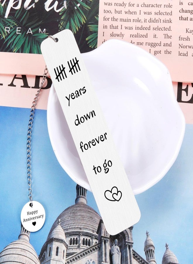 Aeonovs 10 Year Anniversary Tin Gifts for Him Her, 10th Anniversary Tin Gifts for Couple, Bookmark Gift for 10th Anniversary, 10 Years Wedding Decoration for Him Her, Aluminum Gift Ideas - Image 5