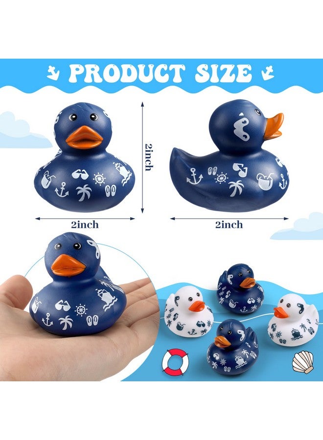 Jerify Cruise Ships Sailing Ducks 2 Inch Summer Beach Rubber Ducks Bulk Cruise Ship Toys for Carnival Party Birthday Gifts Classroom Incentives and Bath Pool Activity(12 Pcs) - Image 2