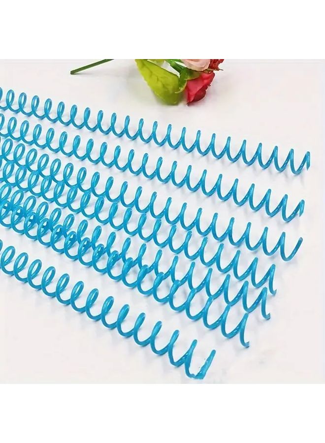 Blue 11mm PVC Coil Binding Rings 10pcs for A4 A5 B5 Books - Image 5