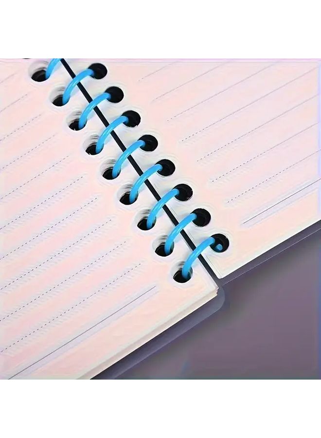 Blue 11mm PVC Coil Binding Rings 10pcs for A4 A5 B5 Books - Image 1