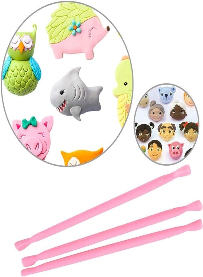 EXCEL ENTERPRISES 3pc Fondant Cake Carving Tools Kit - Plastic, Perfect for Sugarcraft & Fondant Molding - Image 2