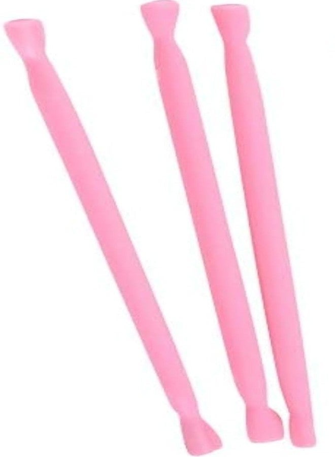 EXCEL ENTERPRISES 3pc Fondant Cake Carving Tools Kit - Plastic, Perfect for Sugarcraft & Fondant Molding - Image 1