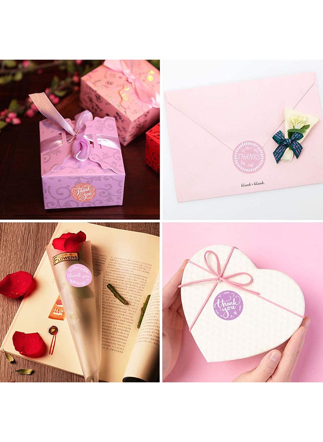 Wownect Colorful Thankyou Sticker Round [1inch][1000 Stickers] Labels For Envelope Seals Packing Seals cards Gift Boxes Shopping Bags Bouquets Cardboard Decoration  - Image 4