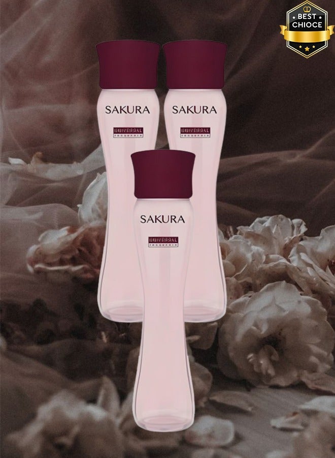 يونيفرسال 3 قطع عطر ساكورا 100 مل - Image 1