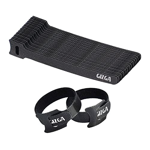 Gizga Essentials Cable Organiser, Cord Management System for PC, TV, Home Theater, Speaker & Cables, Reusable Cable Organizer for Desk, WFH Accessories, Organizer Tape Roll, Reusable Cable Ties Strap - Image 1