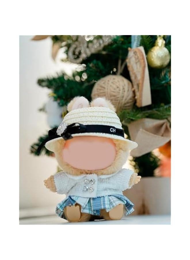 Arabest Labubu Clothes for 17cm Labubu Dolls, Luxury Chic Style Set High-End Fashion Outfit with Premium Labubu Dolls Accessories for Play & Display (White)  - Image 3