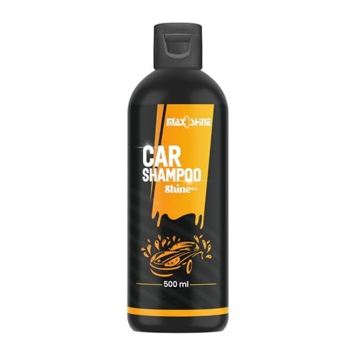Maxoshine 500ml Car Washing Shampoo Concentrate | Thick Foam Bubble Wash Car Shampoo | Shine Enhancing Foam Washer for Car | Self Drying Formula Safe for Paint & Coatings | pH Neutral (50ml:5ltr) - Image 1