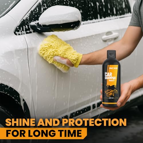 Maxoshine 500ml Car Washing Shampoo Concentrate | Thick Foam Bubble Wash Car Shampoo | Shine Enhancing Foam Washer for Car | Self Drying Formula Safe for Paint & Coatings | pH Neutral (50ml:5ltr) - Image 5