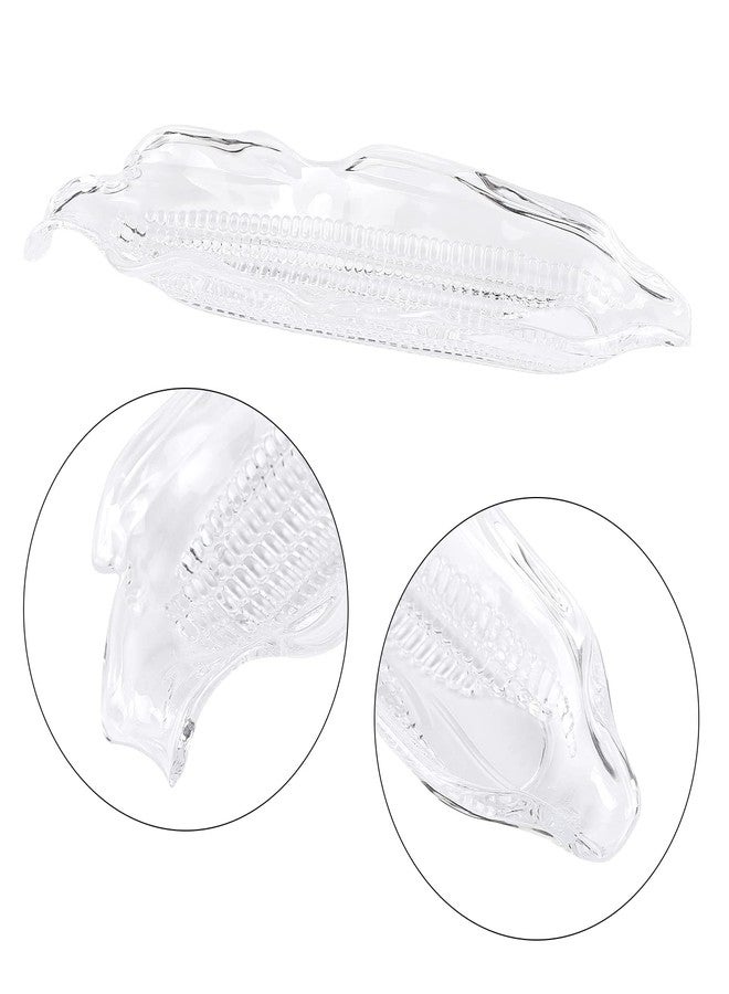 Teqooza Plastic Corn Trays, Corn Cob Dish Holders Trays Storage Container Barbecue Tool BBQ Transparent Dish Party Dinnerware Sets for Butter Corn, Pack of 2 - Image 3