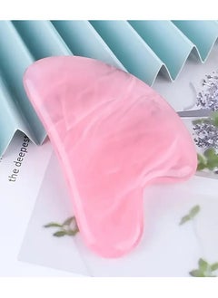 Gua Sha Tool Face Massage Facial Scraping Board Tool for Face Neck Arm Leg, Heart-shaped Resin Triangle Meridians Reinforcement Bar