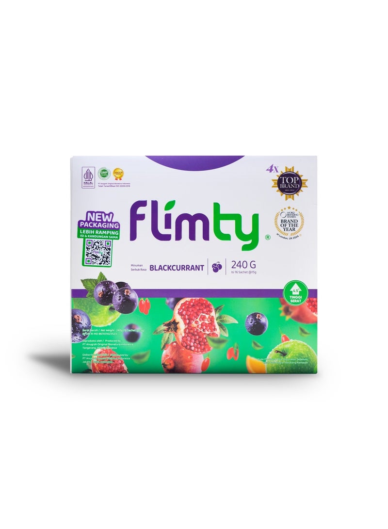 Flimty Fiber Drink – Blackcurrant – 16 Sachets - Image 4