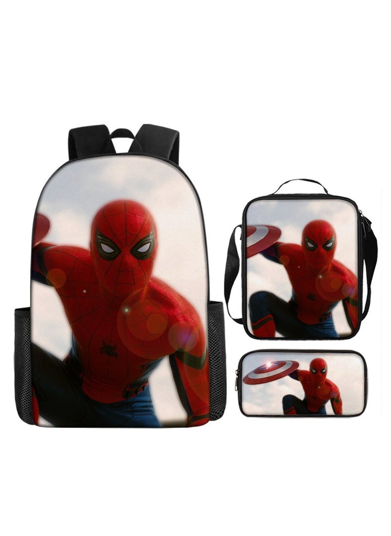 Spider-Man - Spider-Man Student Backpack Three-Piece Set 29*16*42cm - Image 1