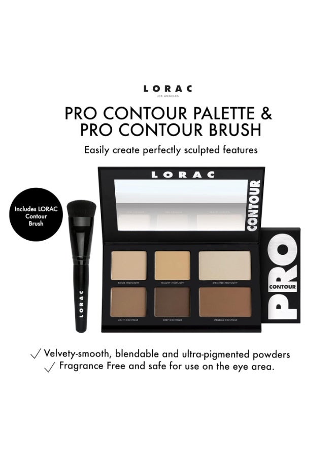LORAC PRO Contour Palette & Contour Brush, Multi - Image 3