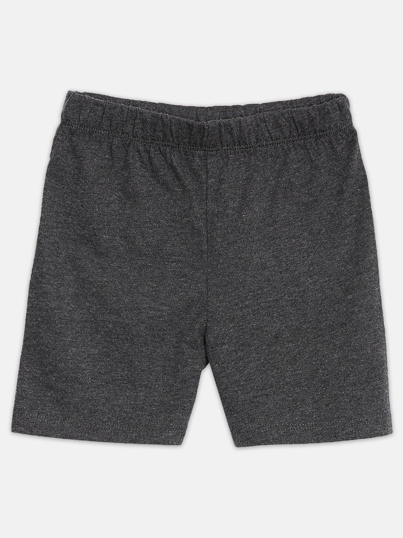 Broon Infant Boys Blue and Black Printed Organic Cotton T-shirt with Shorts Set - Image 4