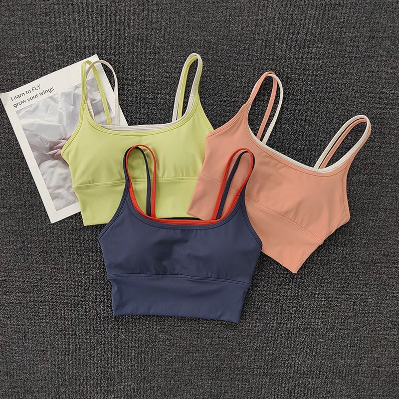 Women's Sports Bra Shockproof Push-up Yoga Vest Quick-dry Fitness Bra - Image 2