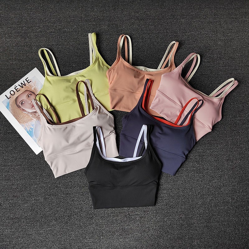 Women's Sports Bra Shockproof Push-up Yoga Vest Quick-dry Fitness Bra - Image 1