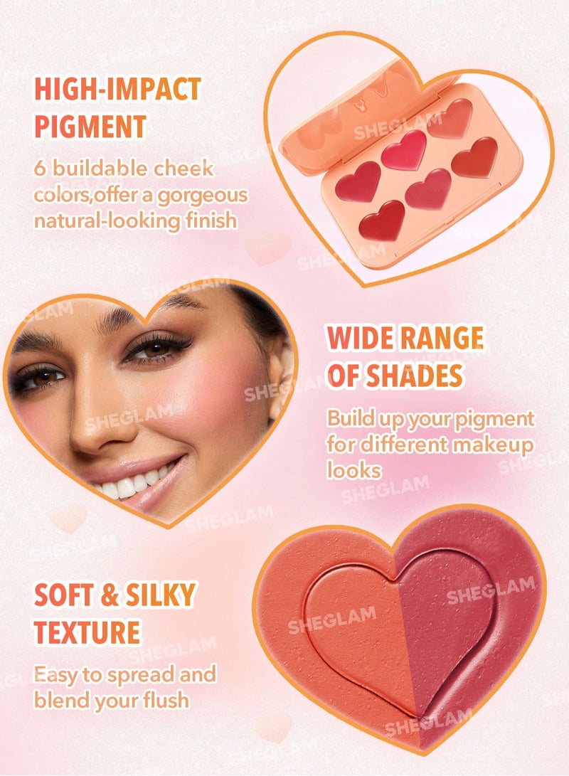 SHEGLAM Flush Crush Cream Blush Palette Cottage Core Garden - Image 3