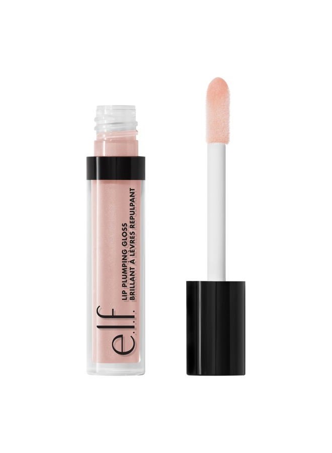 elf لمعان الشفاه المكثف، مرطب، مغذي، منشط، براق، يكثف، يزيد الحجم، يبرد، يهدئ، يتلألأ، بينك كوزمو 8 أونصة 0.1 أونصة سائلة - Image 1