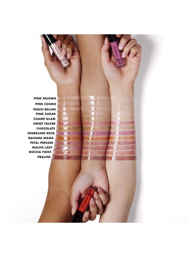 elf لمعان الشفاه المكثف، مرطب، مغذي، منشط، براق، يكثف، يزيد الحجم، يبرد، يهدئ، يتلألأ، بينك كوزمو 8 أونصة 0.1 أونصة سائلة - Image 3