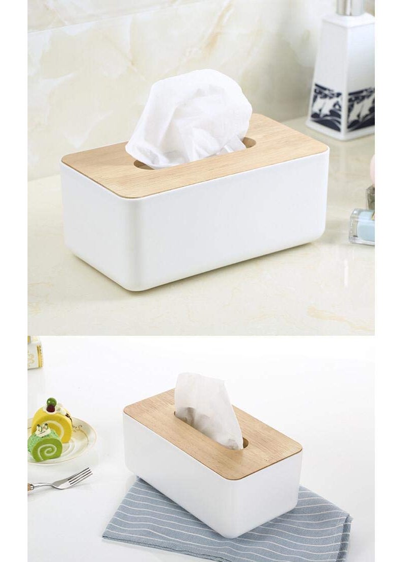 svk dream SVK Dream Tissue Holder for Dining Table Retro Square Happy Tissue Box Rectangular Tissue Cover Box Holders Case for Home Decor Car Decor Office Decor  - Image 2