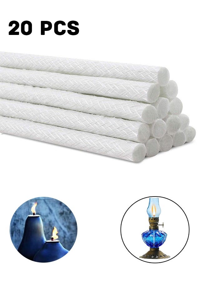Realfrog 20 Pcs Replacement Fiberglass Wick For Wine Bottle Tiki Torches Patio Lighting Garden Lights Oil Lamps  - Image 2