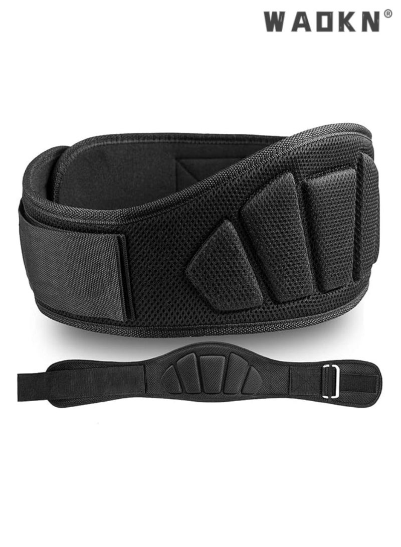 WAOKN Adjustable Weight Lifting Belt for Men and Women, Ideal for Bodybuilding, Fitness, Cross Training Workouts,Provides Back Support for Squats and Exercises, Breathable Mesh Design,M size  - Image 1