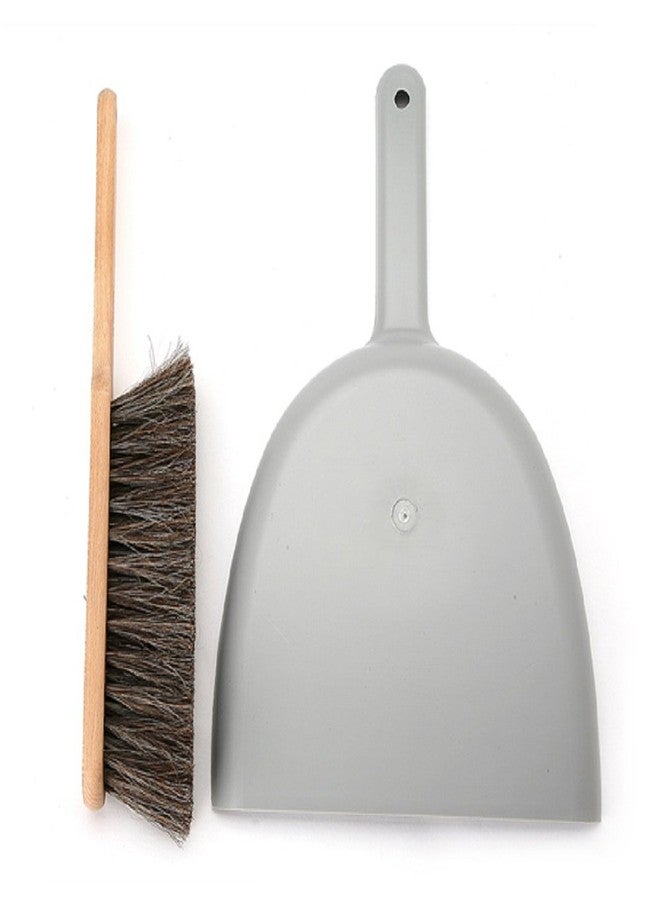 Iris Hantverk Dustpan & Brush Set, Handmade, Grey - Image 2