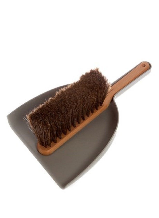 Iris Hantverk Dustpan & Brush Set, Handmade, Grey - Image 1