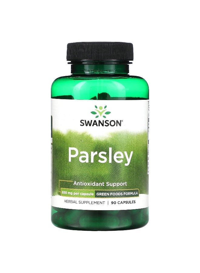 SWANSON سوانسون، بقدونس، 650 ملغ، 90 كبسولة - Image 1