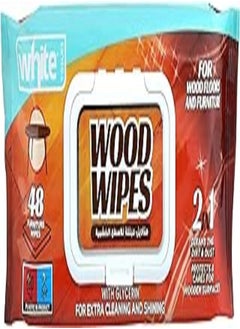 White White Wood Furniture wipes 48s 